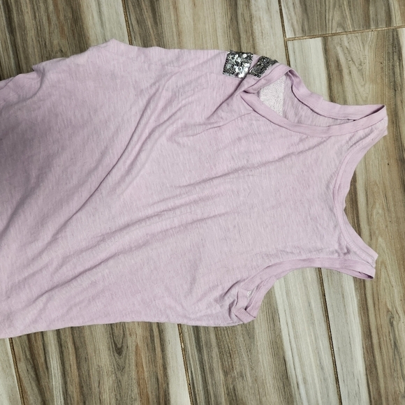 PINK sequin Tank Top Size Small - Picture 5 of 5